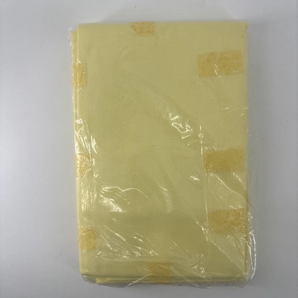 Sears Perma-Prest Standard Pillowcases 50/50 Candy Shop Yellow New Old Stock